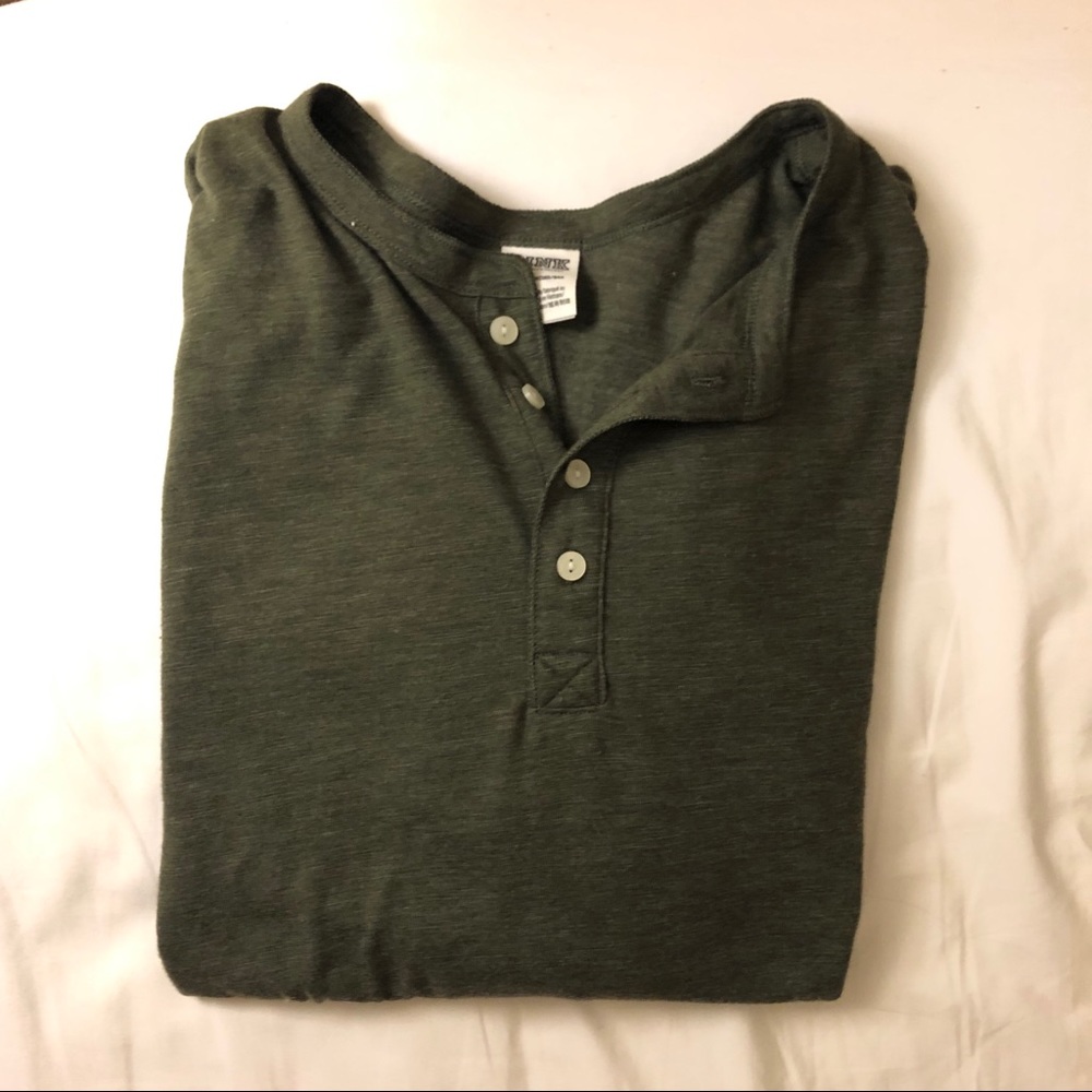PINK Long Sleeve Henley